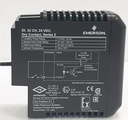 EMERSON KJ3203X1-BA1 DELTA V DIGITAL INPUT MODULE