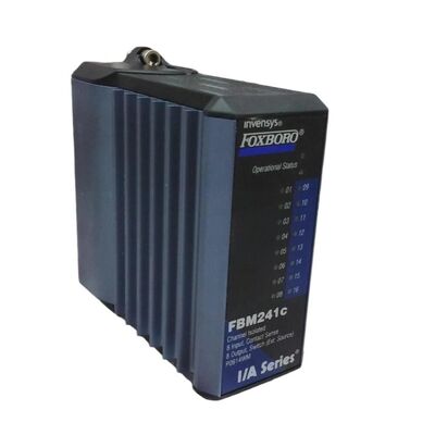 Foxboro FBM241C PLC I/O Module with 8 Input and 8 Output Isolated Channels for Redundant Configurations in Compact Design